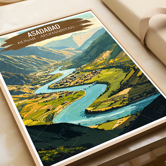 Asadabad - Kunar - Afghanistan - Travel Wall Art Print - Art Print - Travel Art Poster