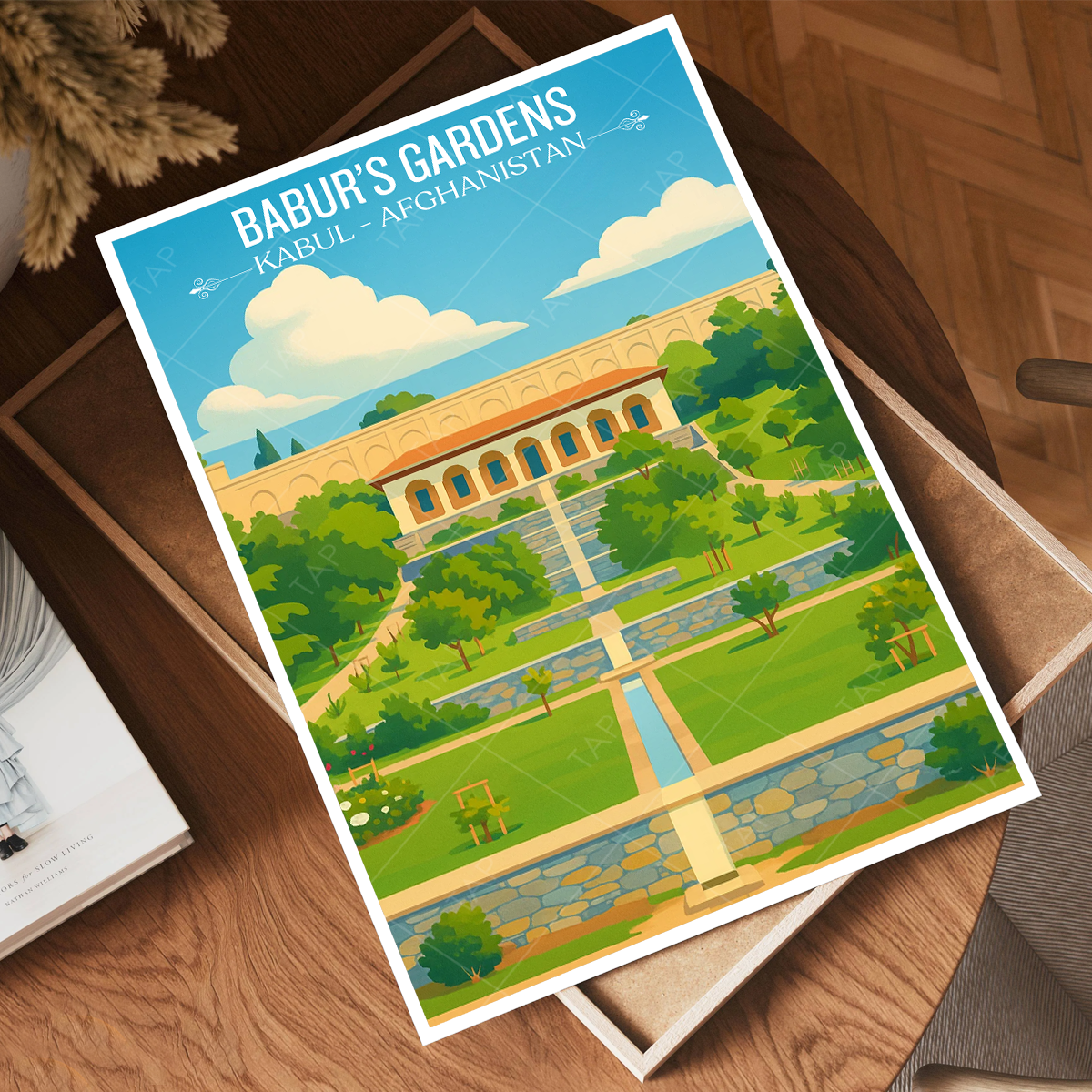 Babur's Gardens - Kabul - Afghanistan - Travel Wall Art Print - Art Print - Travel Art Poster