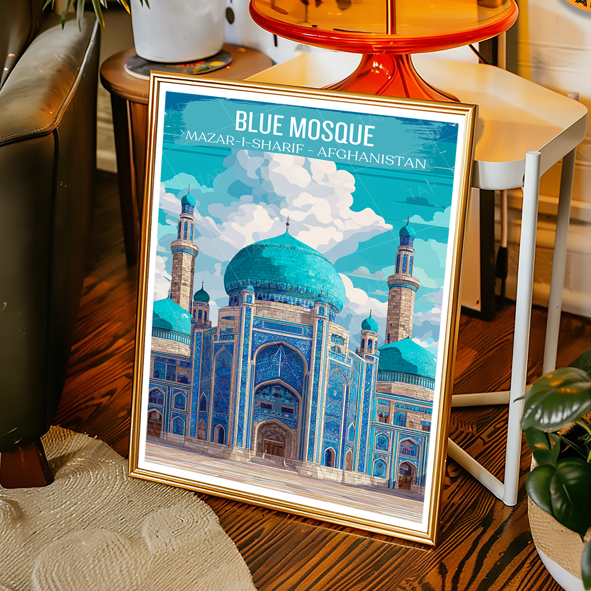 Hazrat Ali Shrine - Mazar-e-Sharif - Afghanistan - Travel Wall Art Print - Art Print - Travel Art Poster