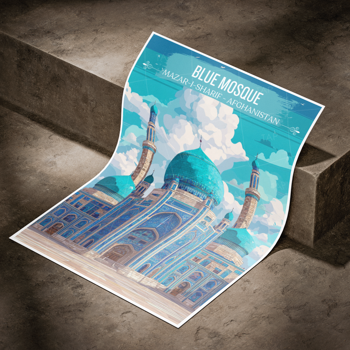 Hazrat Ali Shrine - Mazar-e-Sharif - Afghanistan - Travel Wall Art Print - Art Print - Travel Art Poster