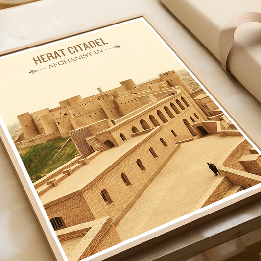Herat Fort - Fort of Alexander - Afghanistan - Travel Wall Art Print - Art Print - Travel Art Poster
