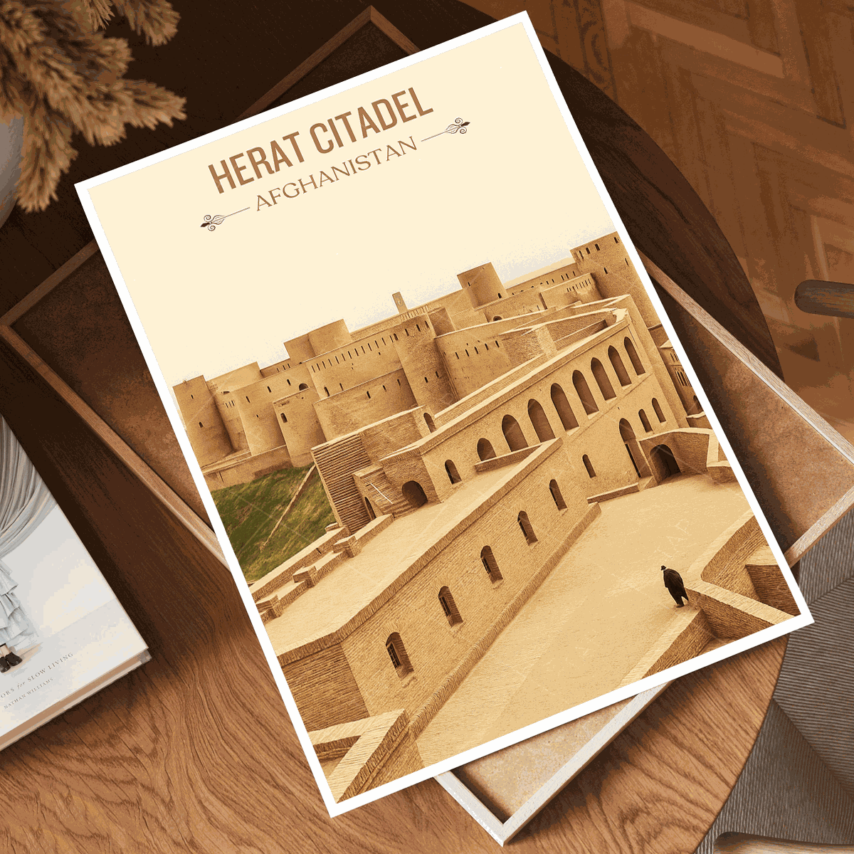 Herat Fort travel poster – artwork presentation view 4