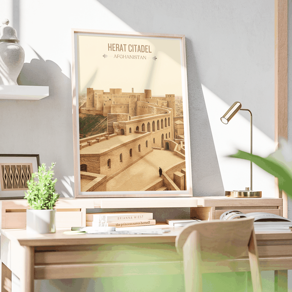 Herat Fort travel poster – artwork presentation view 5