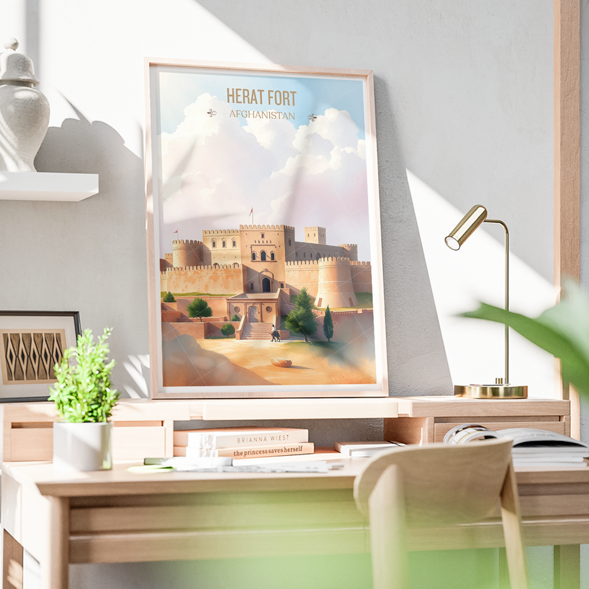 Herat Citadel - Citadel of Alexander - Afghanistan - Travel Wall Art Print - Art Print - Travel Art Poster