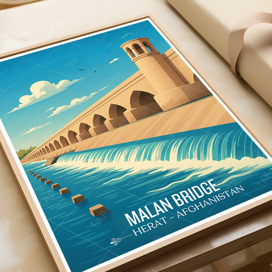 Malan Bridge - Hari River - Herat - Afghanistan - Travel Wall Art Print - Art Print - Travel Art Poster