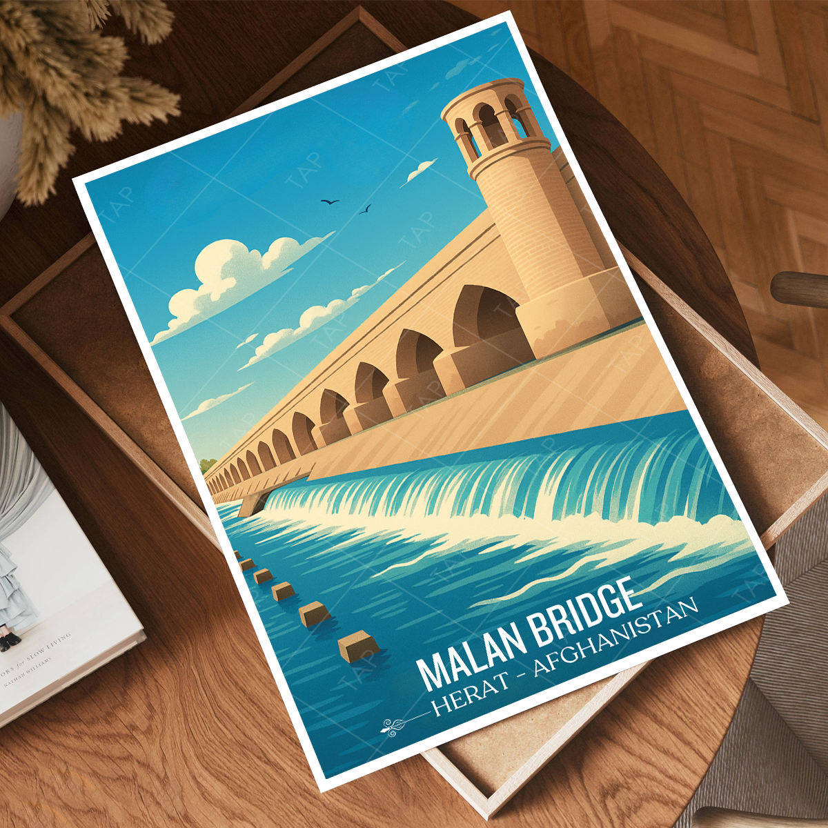 Malan Bridge - Hari River - Herat - Afghanistan - Travel Wall Art Print - Art Print - Travel Art Poster