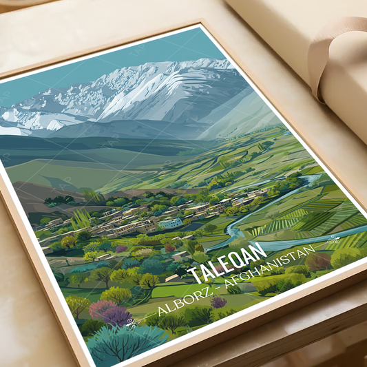 Taleqan - Alborz - Afghanistan - Travel Wall Art Print - Art Print - Travel Art Poster