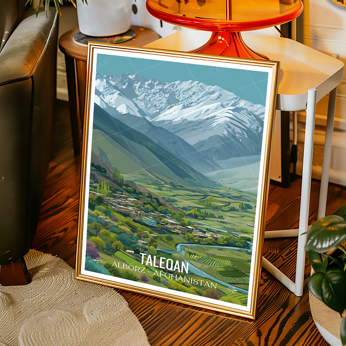 Taleqan - Alborz - Afghanistan - Travel Wall Art Print - Art Print - Travel Art Poster