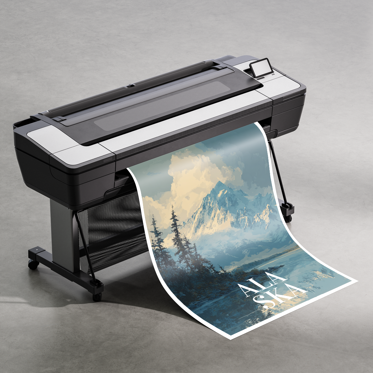 Alaska - Travel Poster Print Modern Style Wall Art