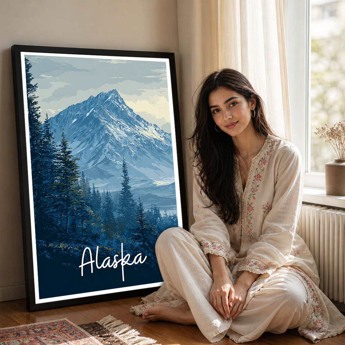 Alaska - Travel Poster Print Modern Style Wall Art