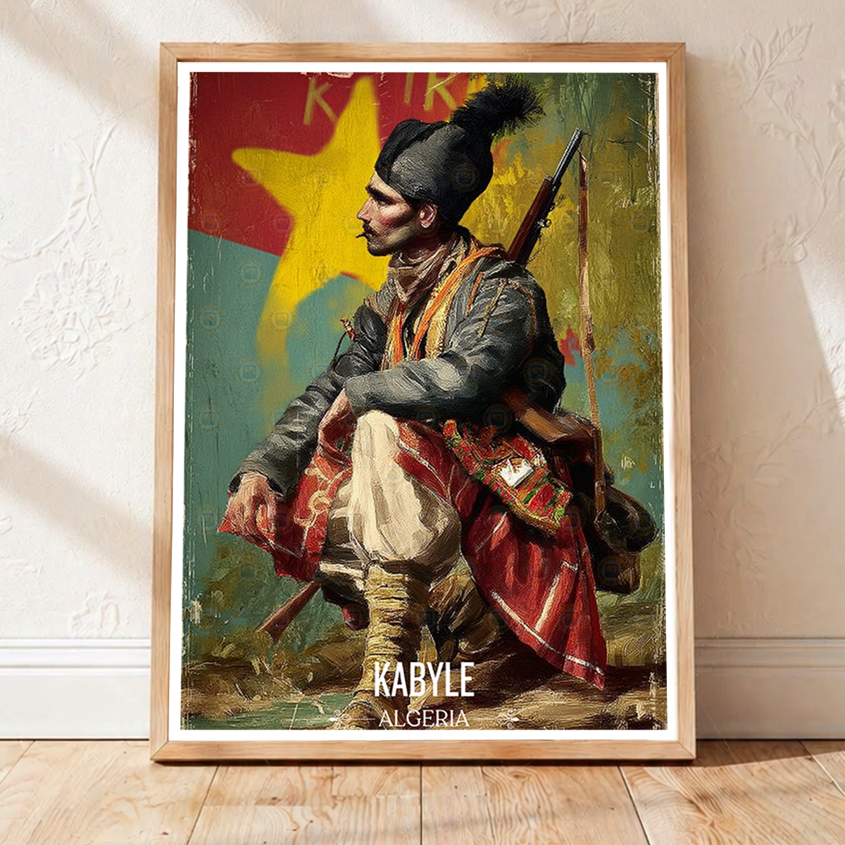 Kabyle Leqbayel - Algeria - Travel Poster Vintage Style Wall Art Print - Art Print - Travel Art Poster