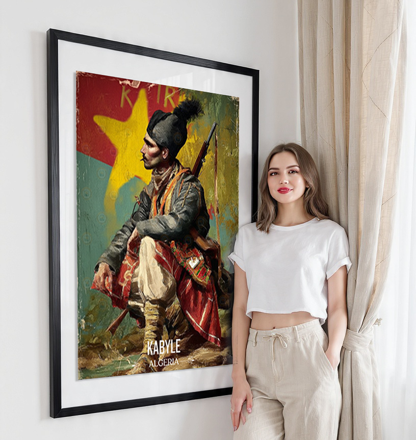 Kabyle Leqbayel - Algeria - Travel Poster Vintage Style Wall Art Print - Art Print - Travel Art Poster
