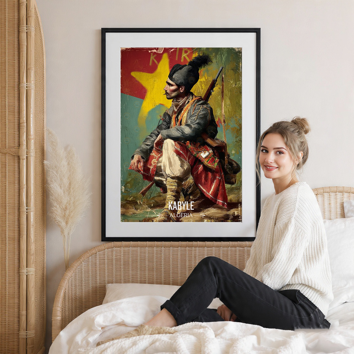 Kabyle Leqbayel - Algeria - Travel Poster Vintage Style Wall Art Print - Art Print - Travel Art Poster