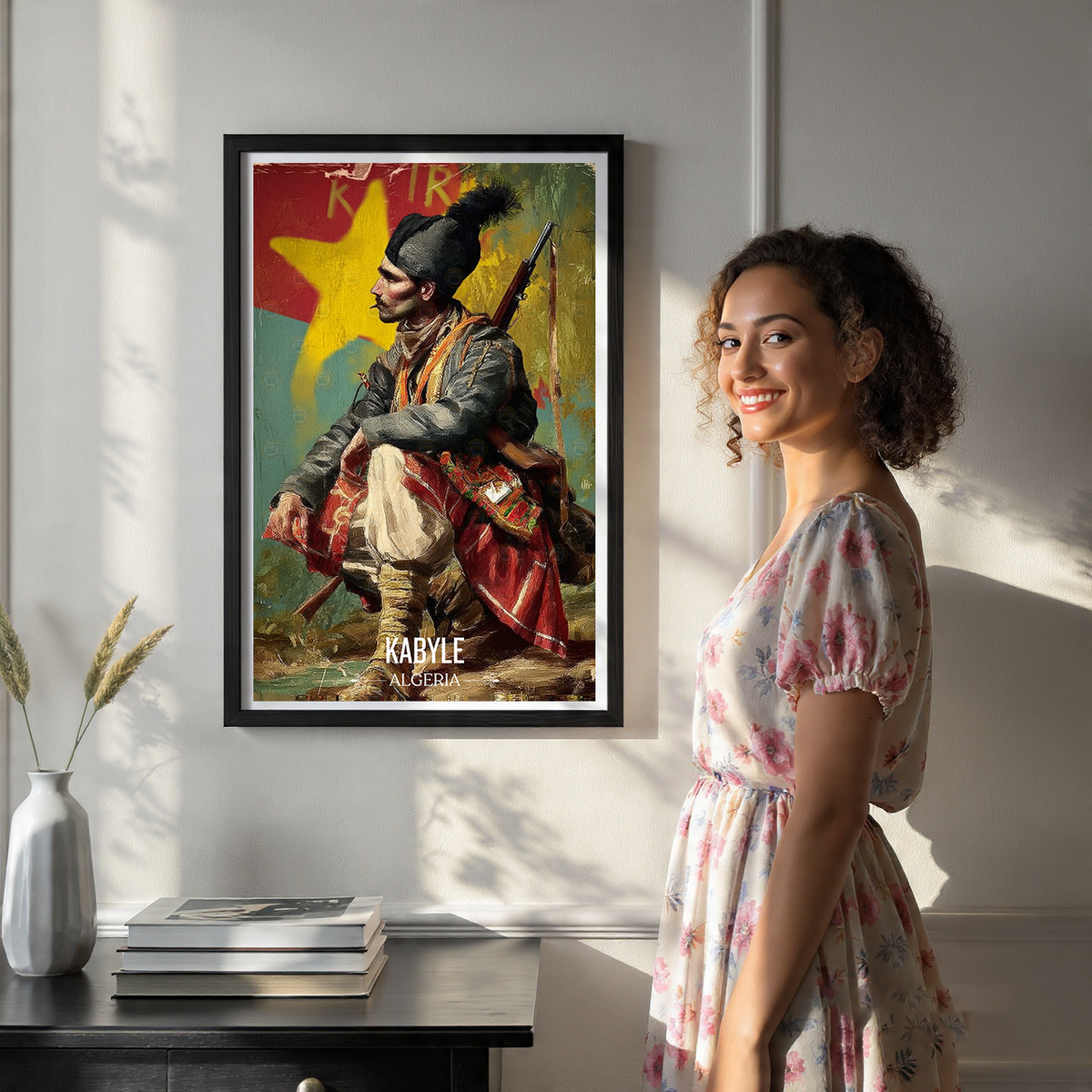 Kabyle Leqbayel - Algeria - Travel Poster Vintage Style Wall Art Print - Art Print - Travel Art Poster