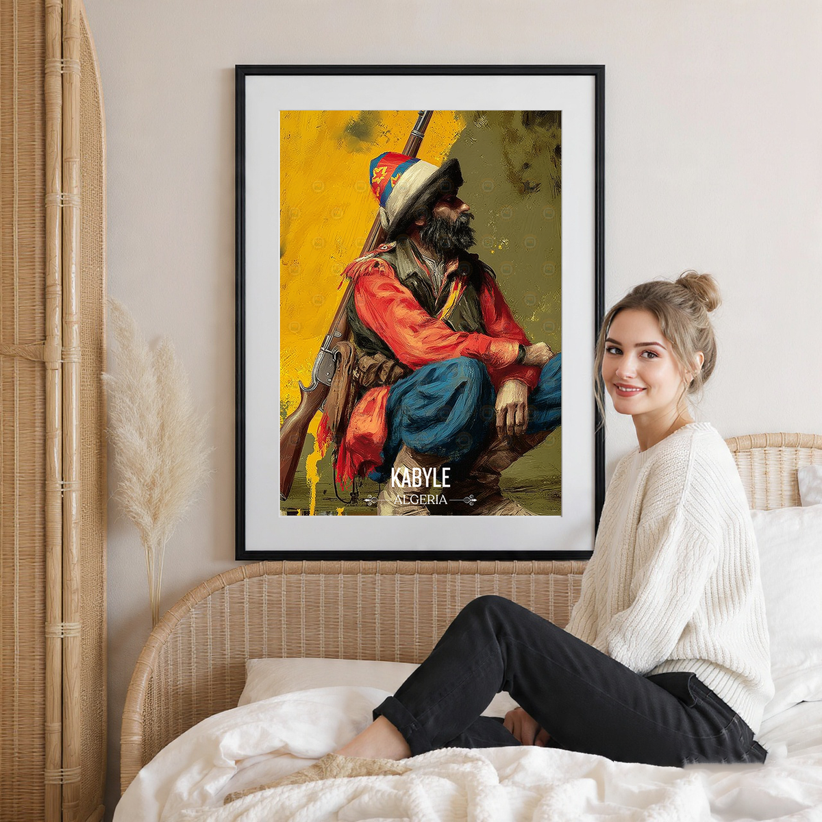 Kabyle Leqbayel - Algeria - Travel Poster Vintage Style Wall Art Print - Art Print - Travel Art Poster