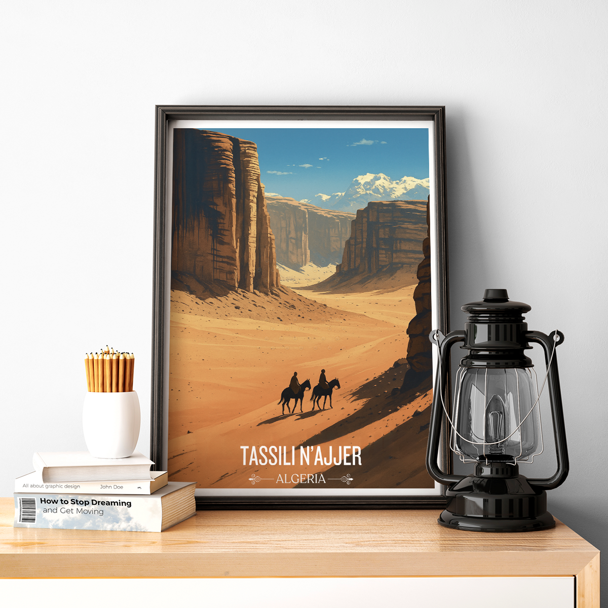 Tassili N'Ajjer - Algeria - Travel Poster Vintage Style Wall Art Print - Art Print - Travel Art Poster