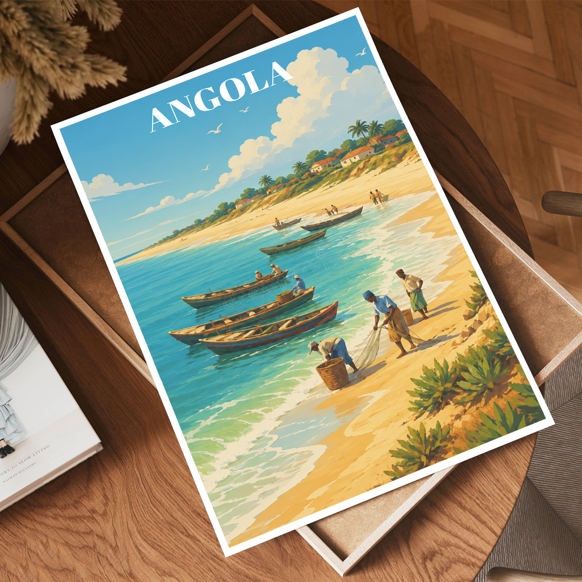 Angola - Travel Poster Vintage Style Wall Art Print - Art Print - Travel Art Poster