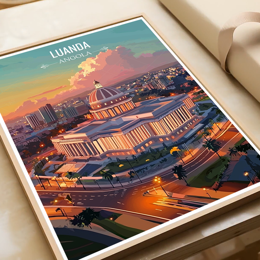 Luanda - Angola - Travel Poster Vintage Style Wall Art Print - Art Print - Travel Art Poster
