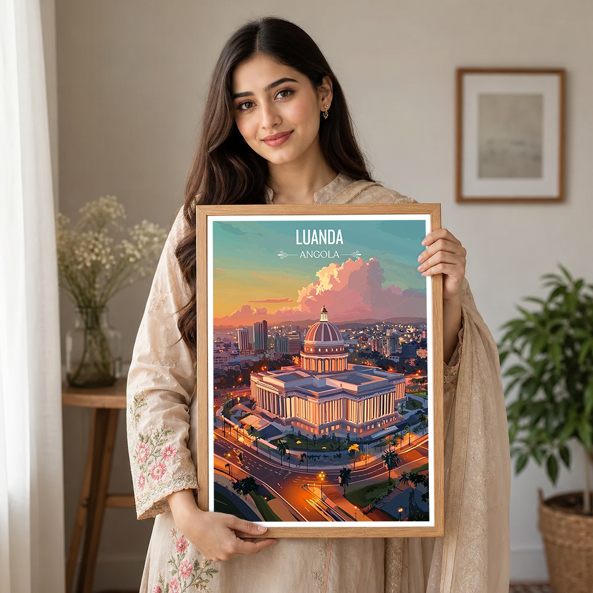 Luanda - Angola - Travel Poster Vintage Style Wall Art Print - Art Print - Travel Art Poster