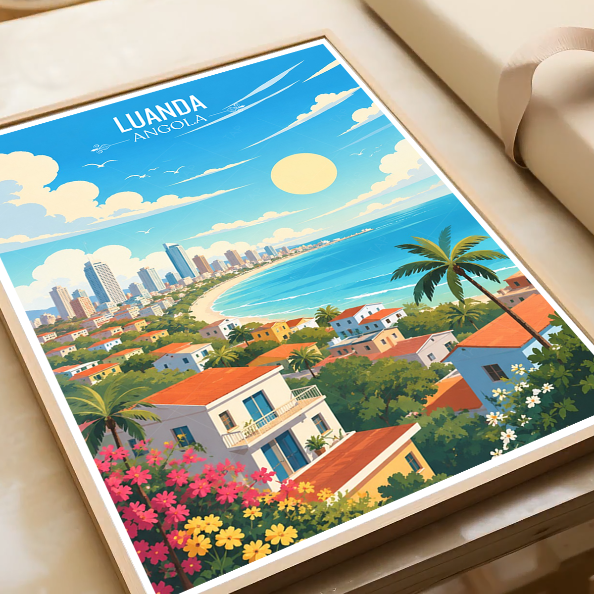 Luanda - Angola - Travel Poster Vintage Style Wall Art Print - Art Print - Travel Art Poster