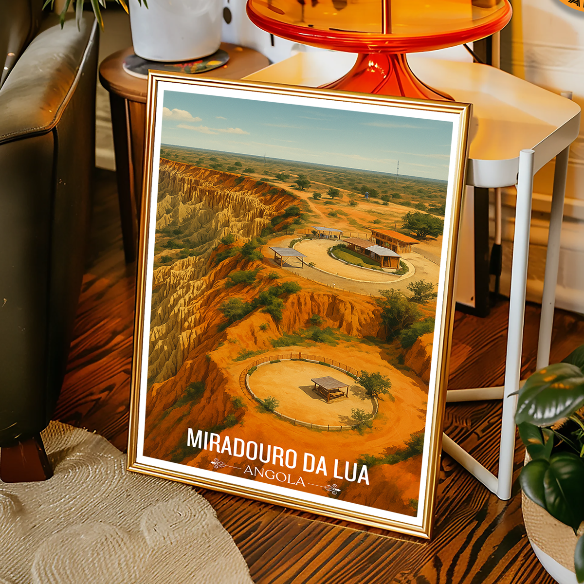 Miradouro - Angola - Travel Poster Vintage Style Wall Art Print - Art Print - Travel Art Poster