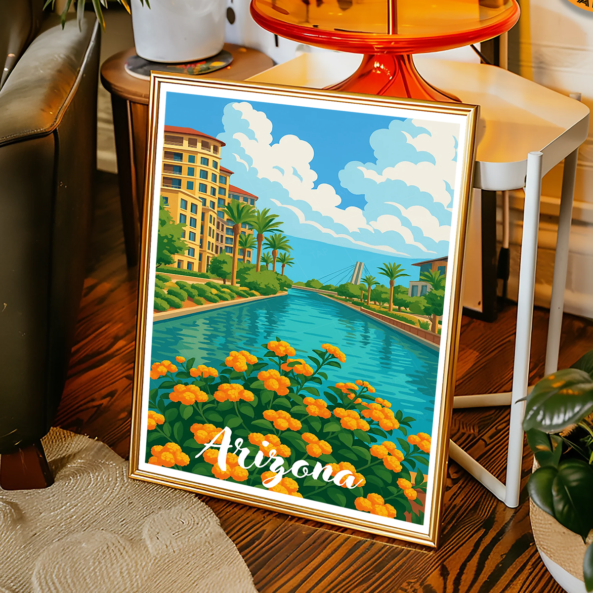 Arizona - USA - Travel Wall Art Deco Poster Print | Modern Style