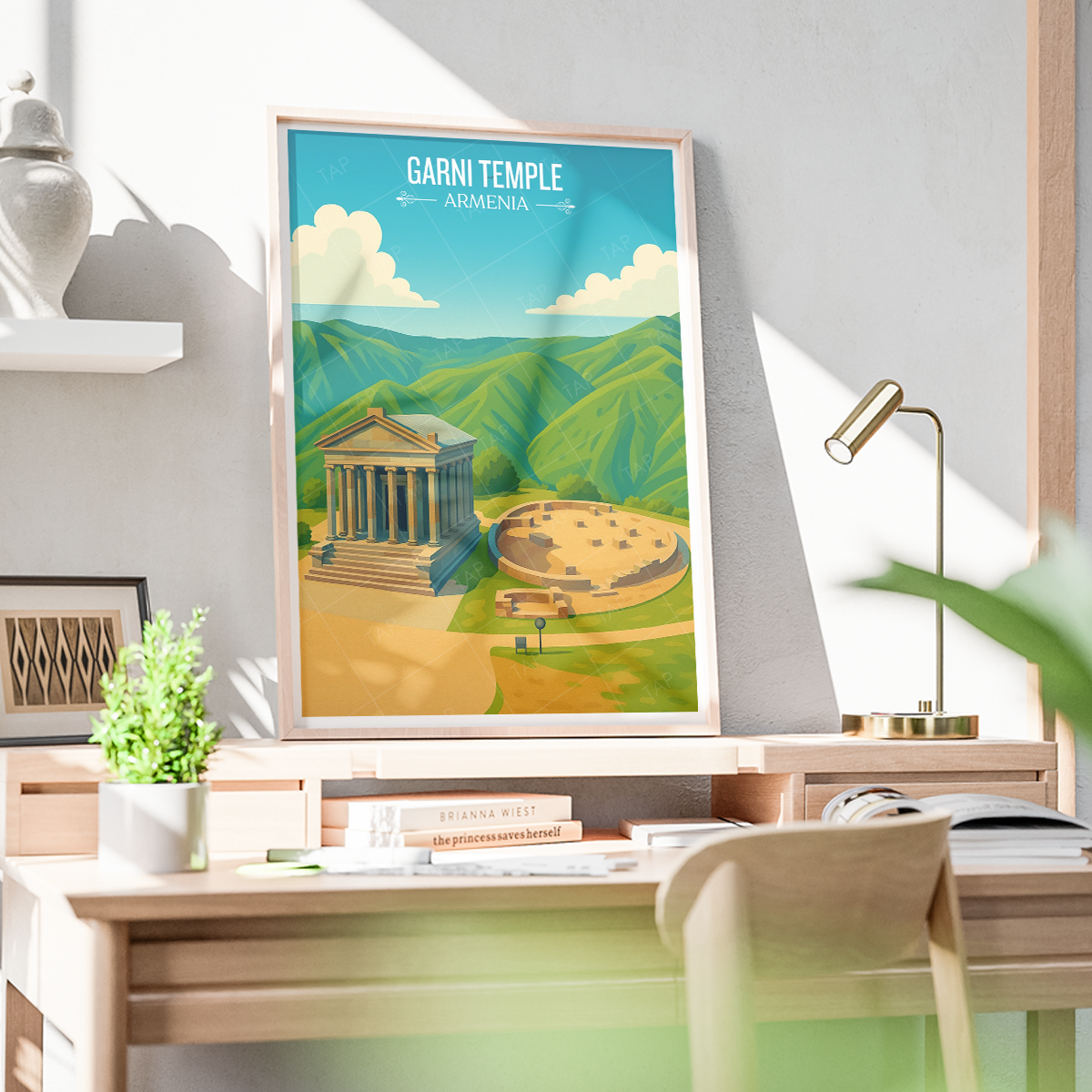Garni Temple - Armenia - Travel Wall Art Print - Art Print - Travel Art Poster