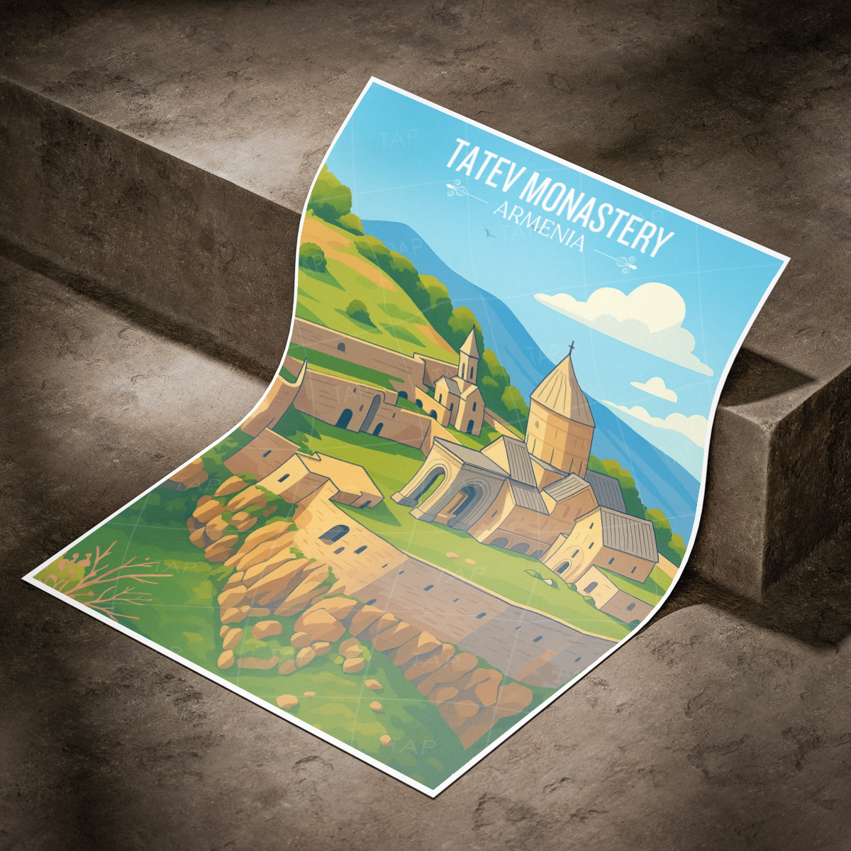 Tatev Monastery - Armenia - Travel Wall Art Print - Art Print - Travel Art Poster