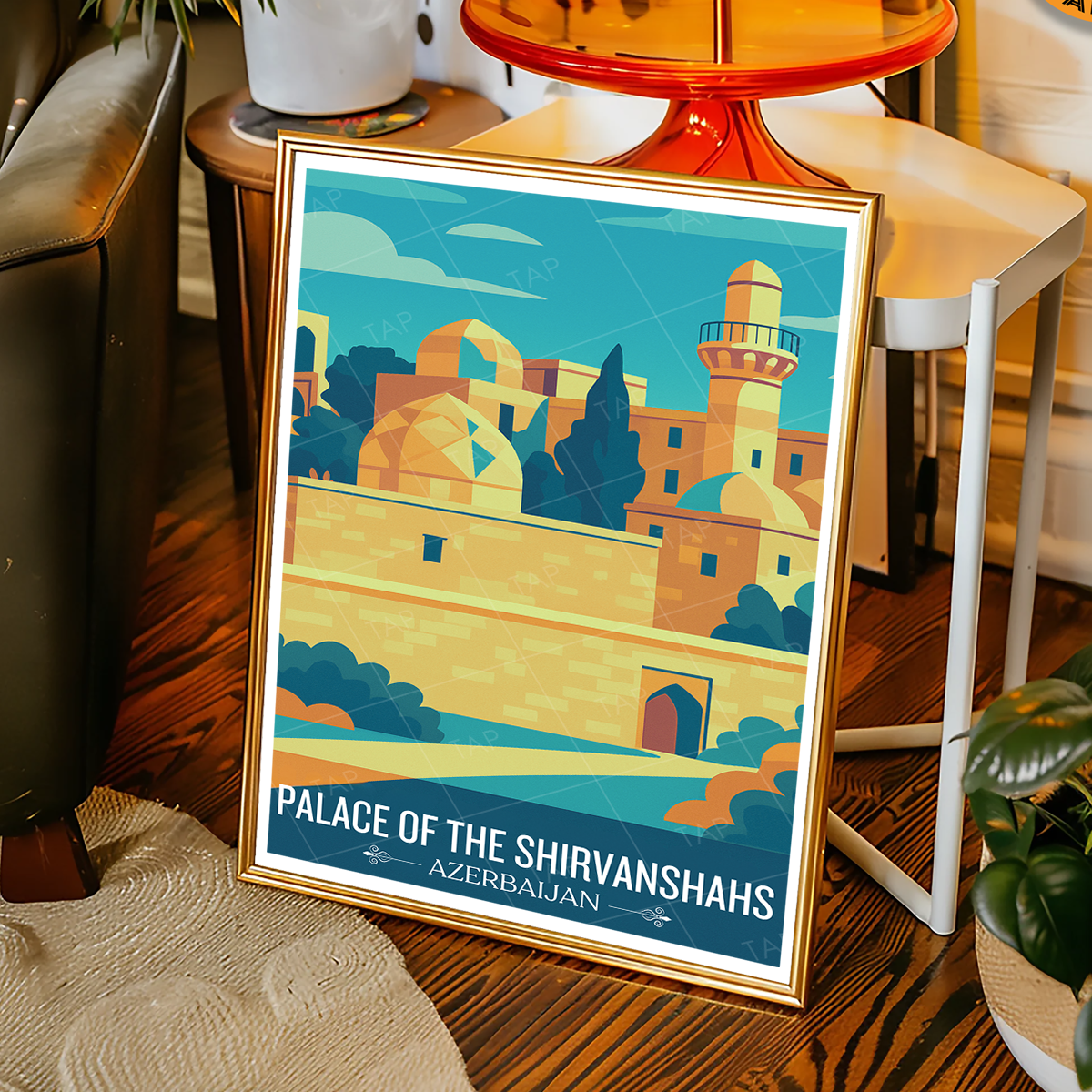 Palace of the Shirvanshahs - Azerbaijan - Travel Wall Art Print - Art Print - Travel Art Poster