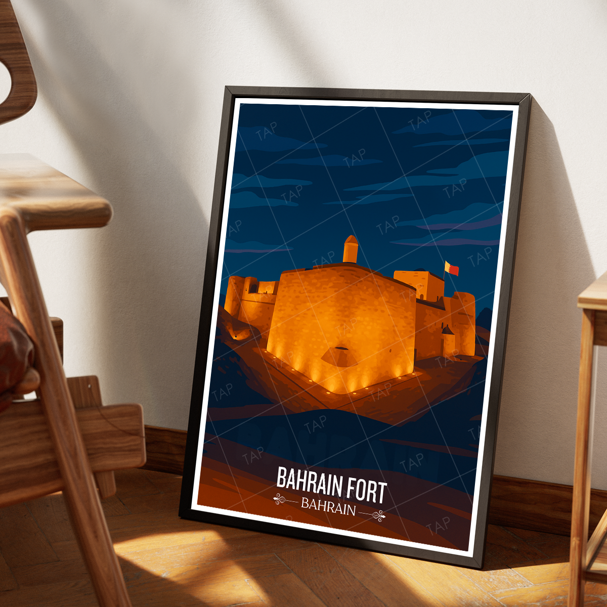 Bahrain Fort - Qal'at al-Bahrain - Travel Wall Art Print - Art Print - Travel Art Poster