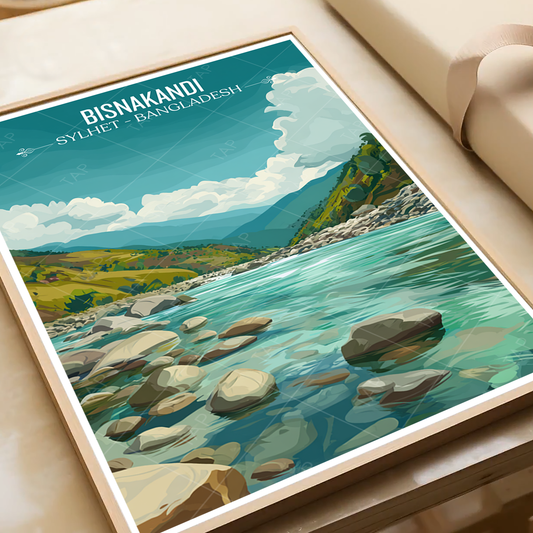 Bisnakandi - Sylhet - Bangladesh - Travel Wall Art Print - Art Print - Travel Art Poster