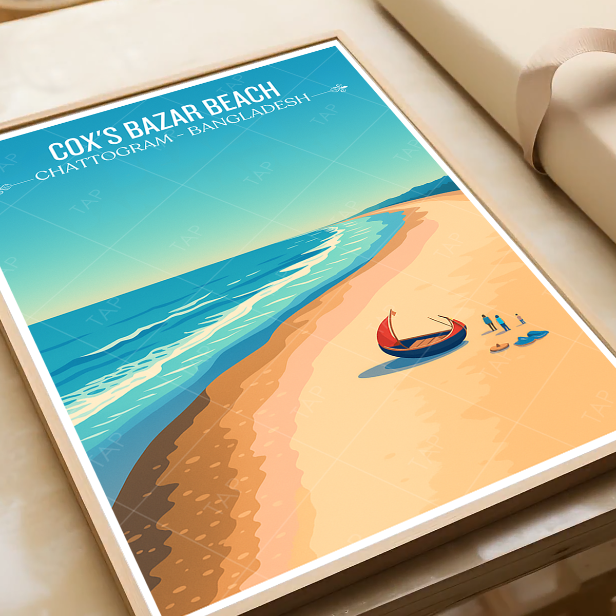 Cox's Bazar Beach - Chattogram - Bangladesh - Travel Wall Art Print - Art Print - Travel Art Poster