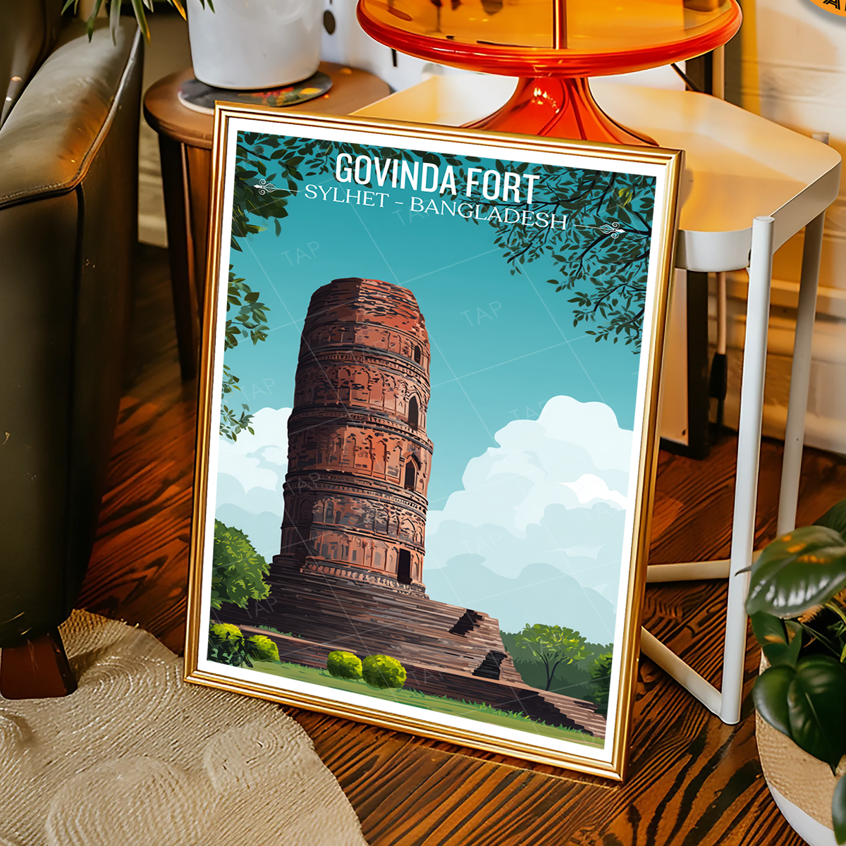 Govinda Fort - Sylhet - Bangladesh - Travel Wall Art Print - Art Print - Travel Art Poster
