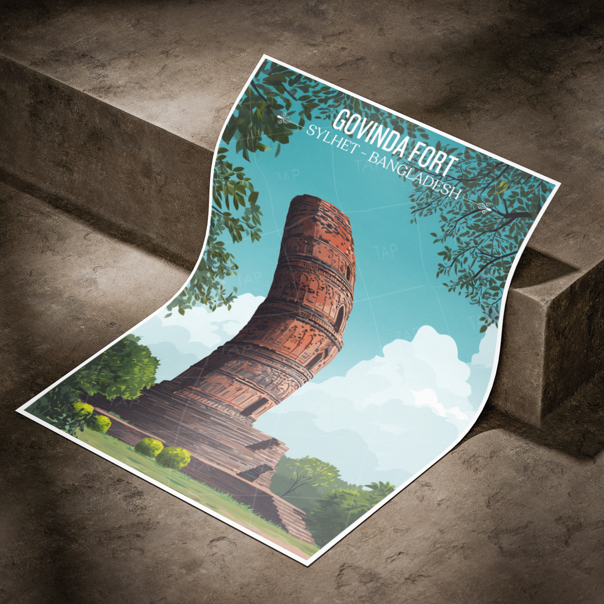 Govinda Fort - Sylhet - Bangladesh - Travel Wall Art Print - Art Print - Travel Art Poster