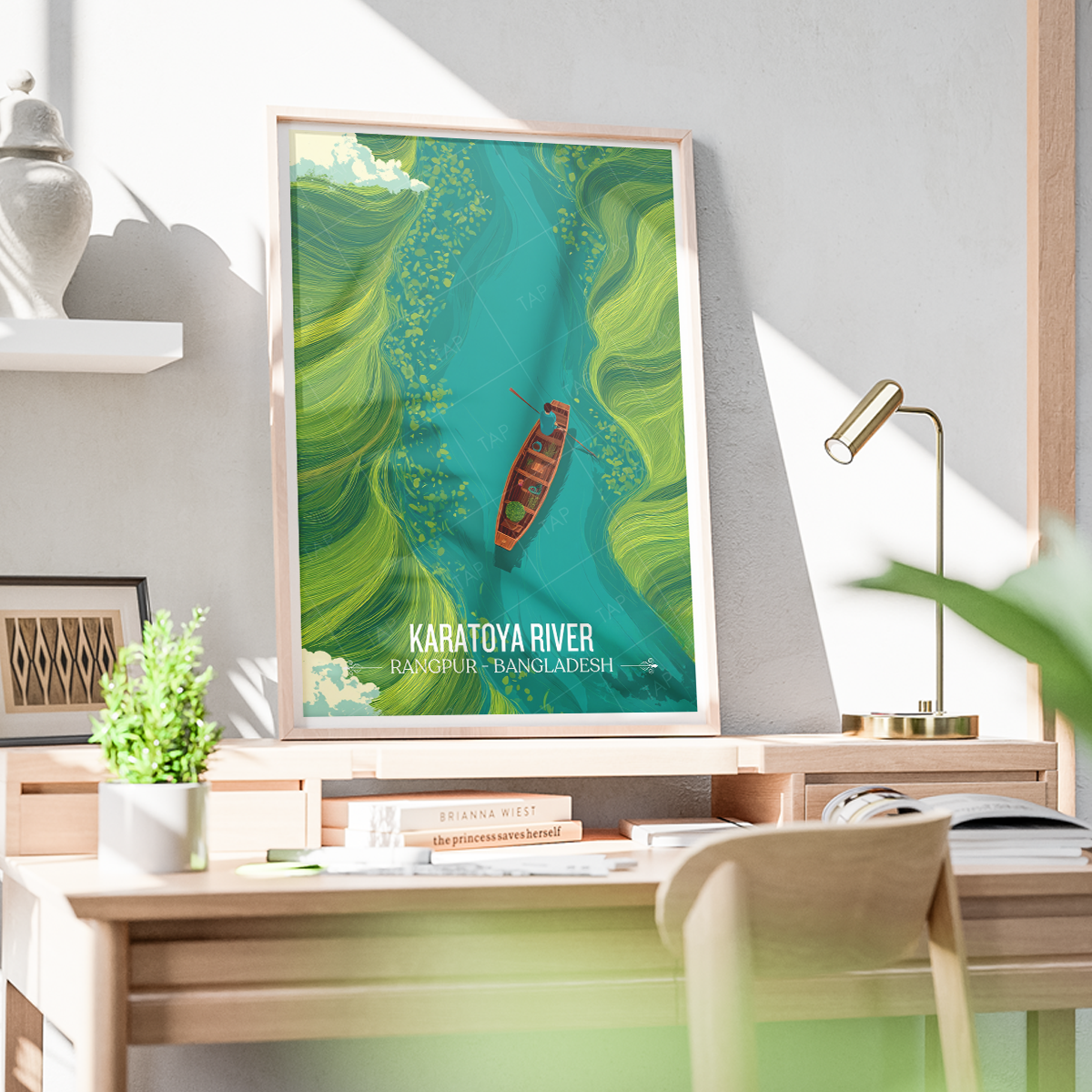 Karatoya River - Rangpur - Bangladesh - Travel Wall Art Print - Art Print - Travel Art Poster