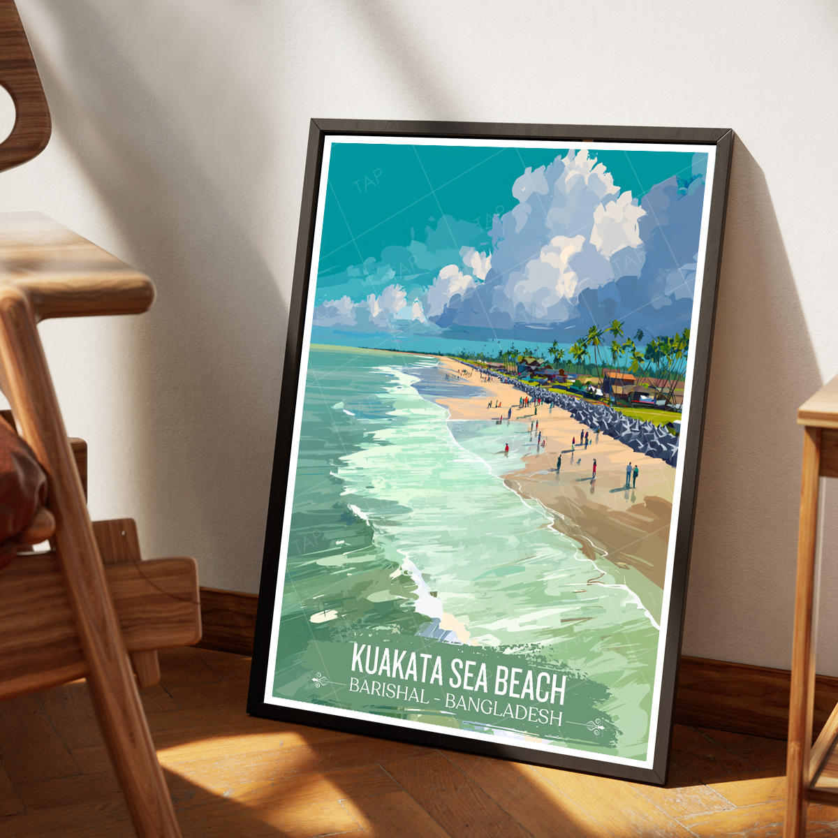 Kuakata Sea Beach - Barishal - Bangladesh - Travel Wall Art Print - Art Print - Travel Art Poster