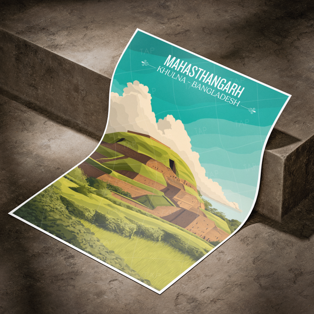Mahasthangarh - Khulna - Bangladesh - Travel Wall Art Print - Art Print - Travel Art Poster