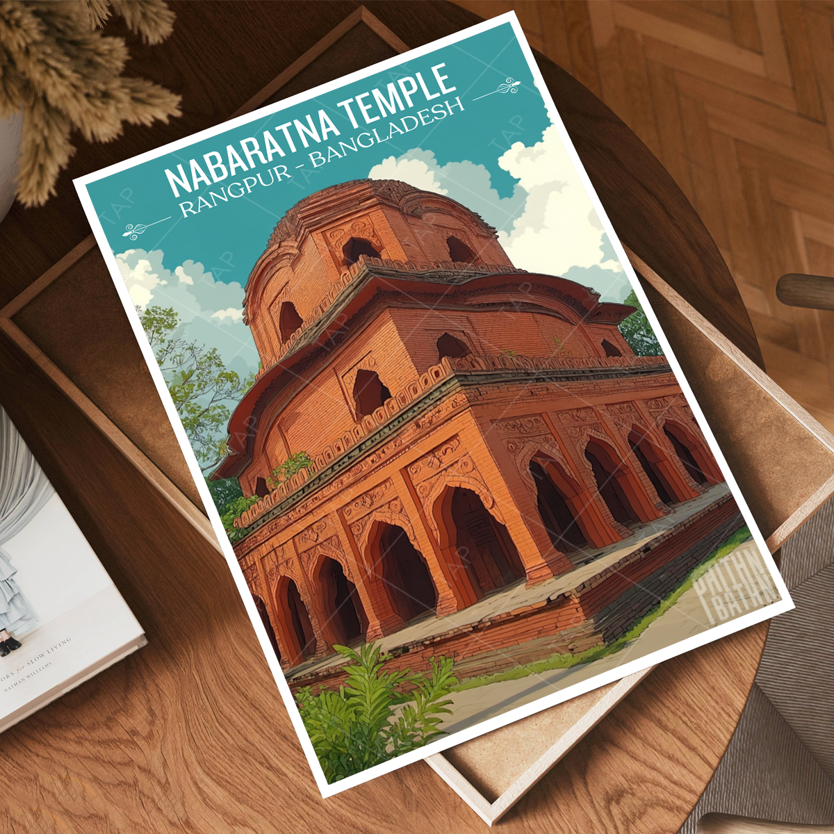 Nabarantna Temple - Rangpur - Bangladesh - Travel Wall Art Print - Art Print - Travel Art Poster