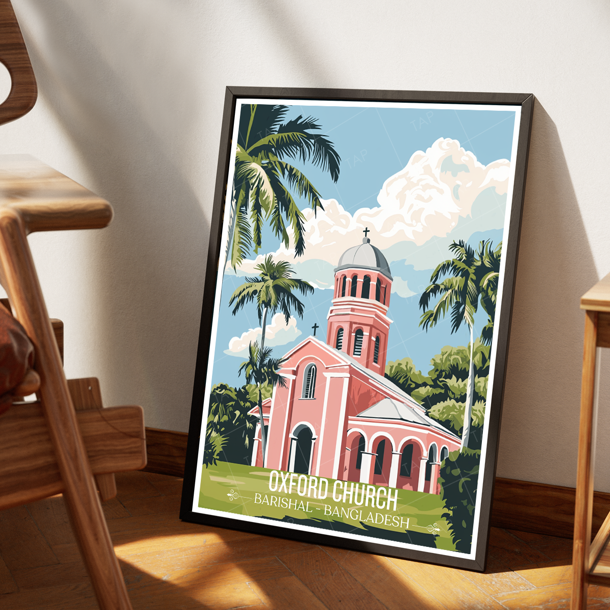 Oxford Church - Barishal - Bangladesh - Travel Wall Art Print - Art Print - Travel Art Poster