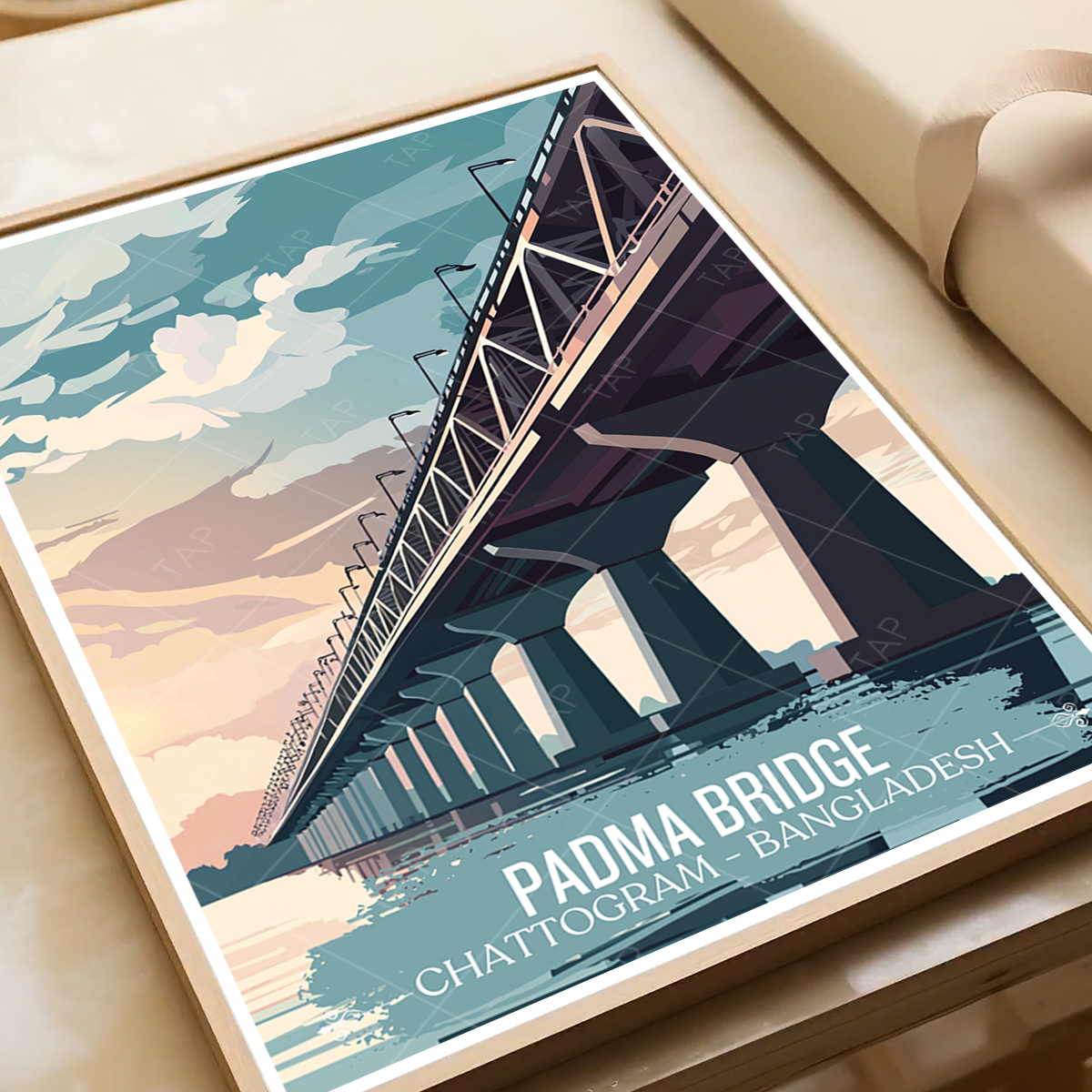 Padma Bridge - Chattogram - Bangladesh - Travel Wall Art Print - Art Print - Travel Art Poster
