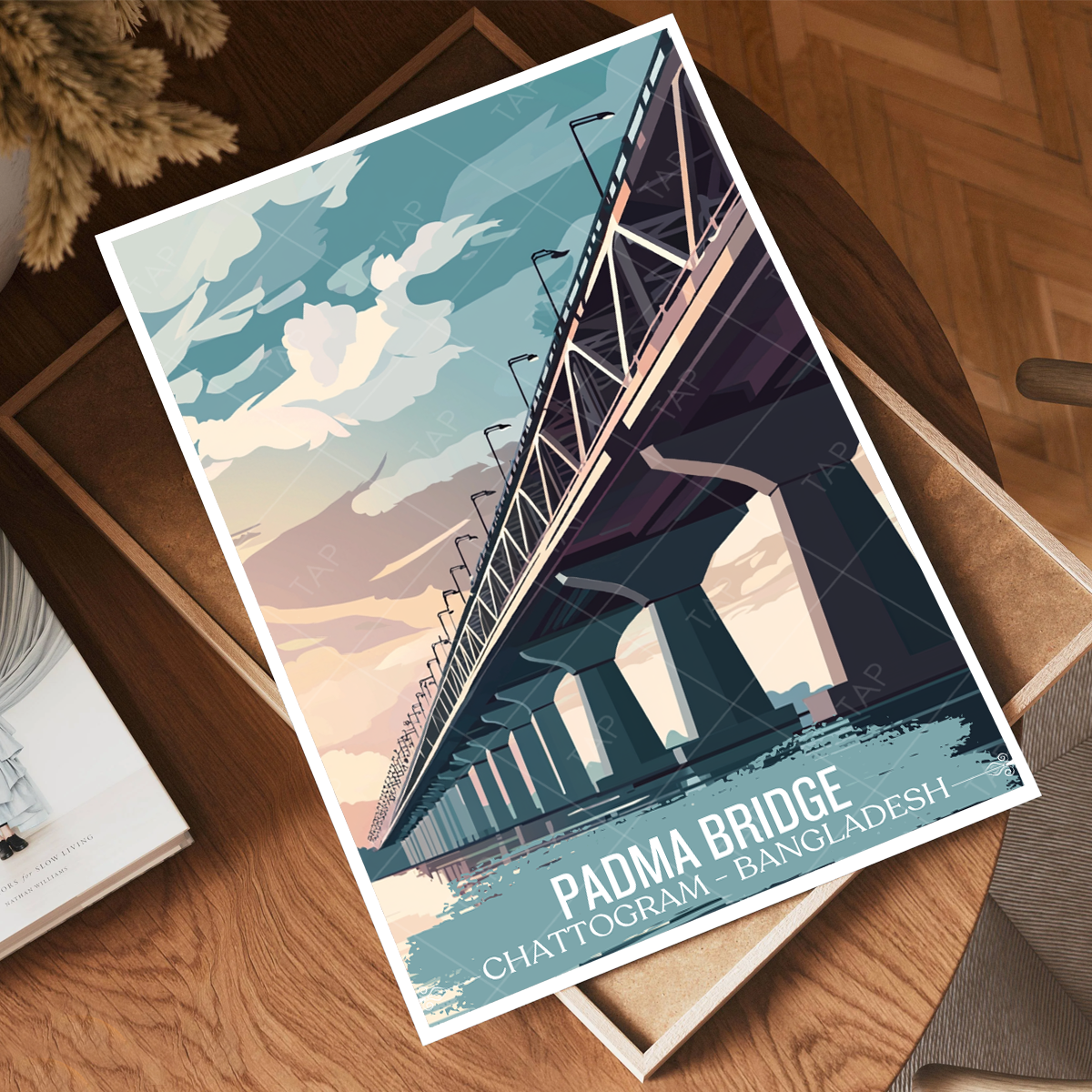 Padma Bridge - Chattogram - Bangladesh - Travel Wall Art Print - Art Print - Travel Art Poster