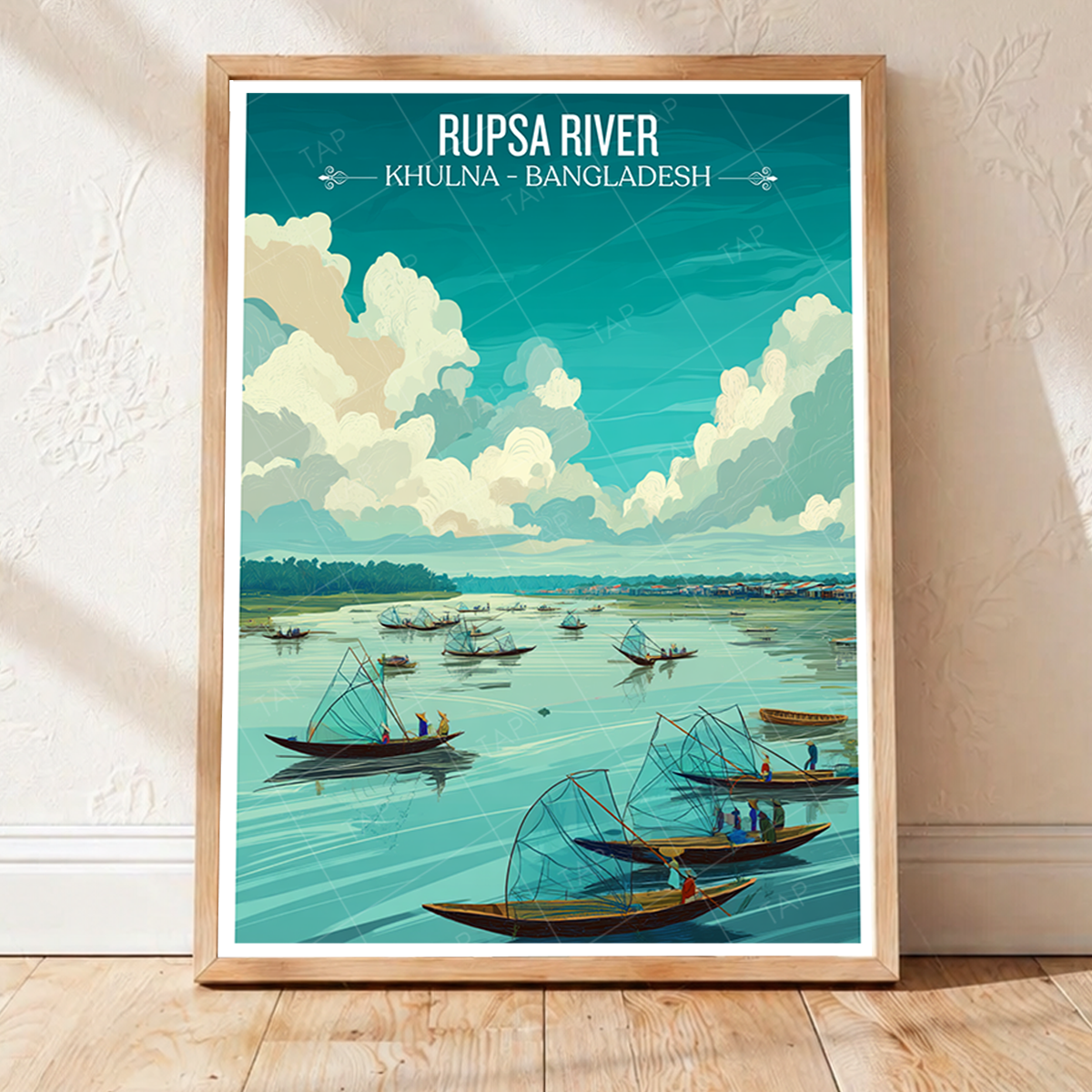 Rupsa River - Khulna - Bangladesh - Travel Wall Art Print - Art Print - Travel Art Poster