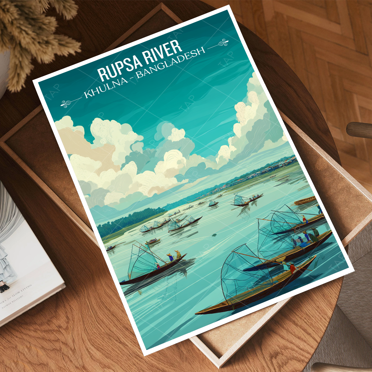 Rupsa River - Khulna - Bangladesh - Travel Wall Art Print - Art Print - Travel Art Poster