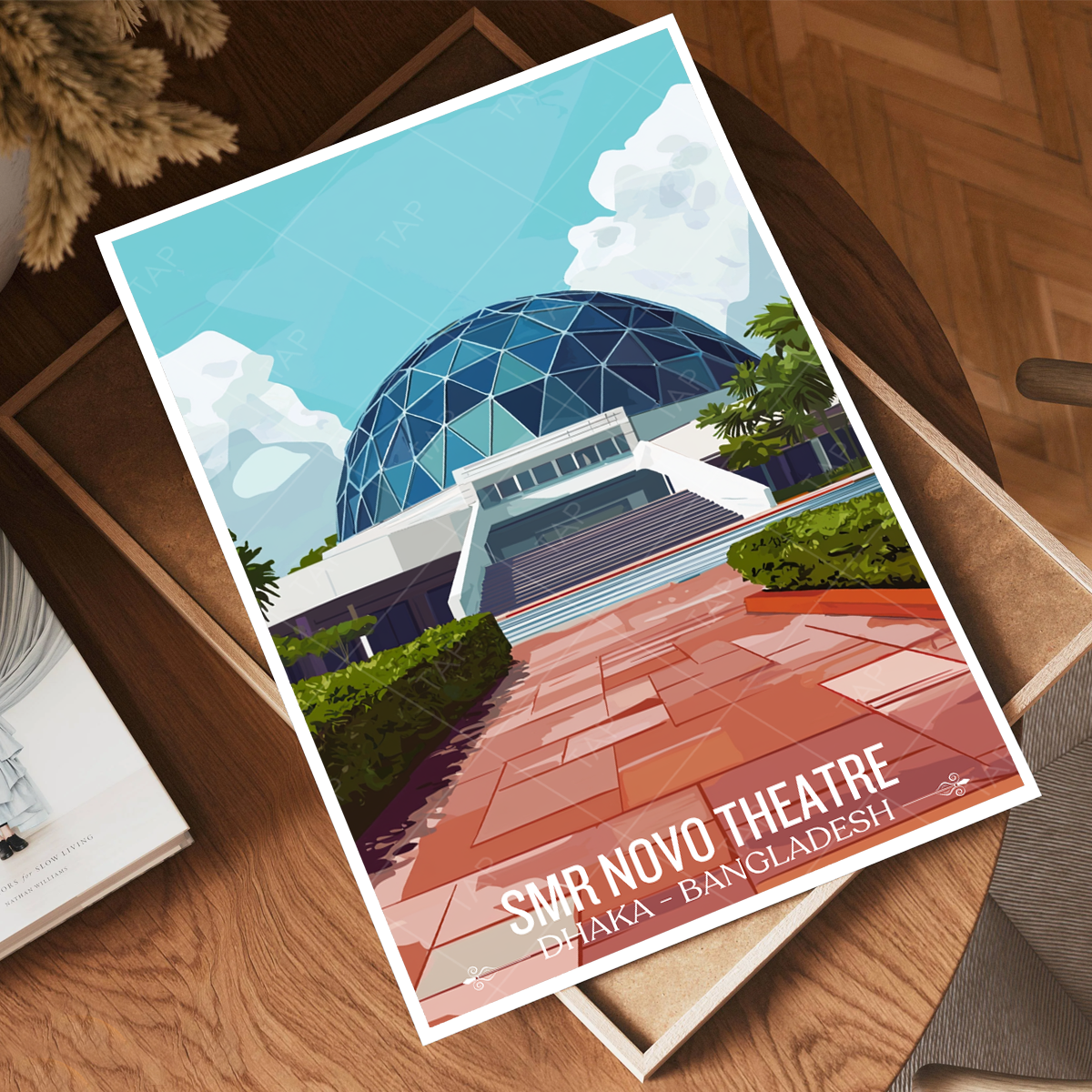 SMR Novo Theatre - Dhaka - Bangladesh - Travel Wall Art Print - Art Print - Travel Art Poster
