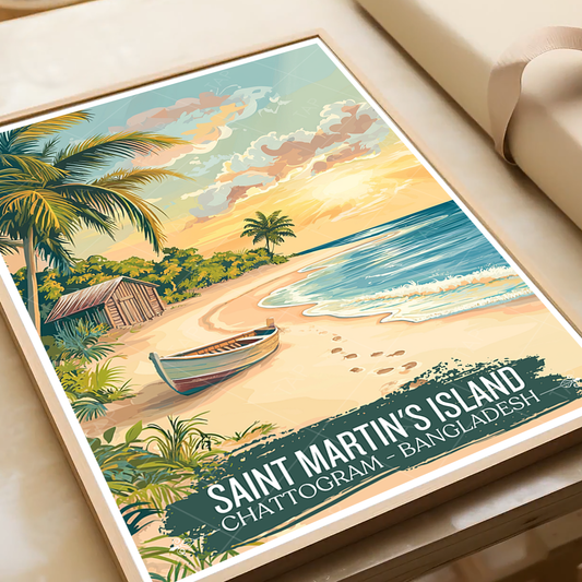 Saint Martin's Island - Chattogram - Bangladesh - Travel Wall Art Print - Art Print - Travel Art Poster