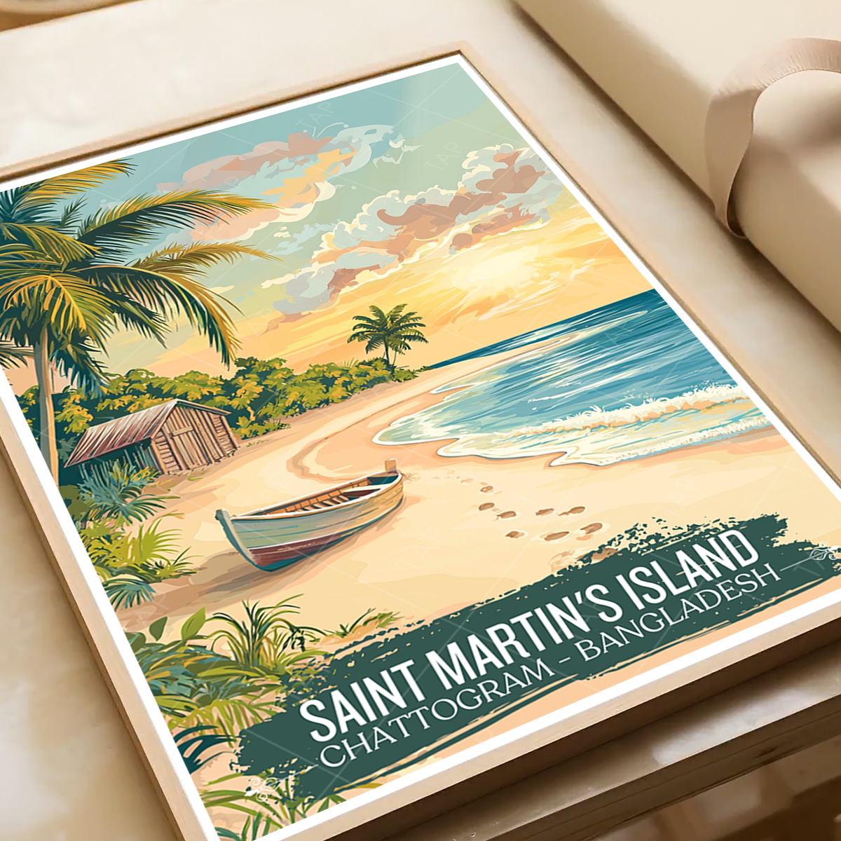 Saint Martin's Island - Chattogram - Bangladesh - Travel Wall Art Print - Art Print - Travel Art Poster