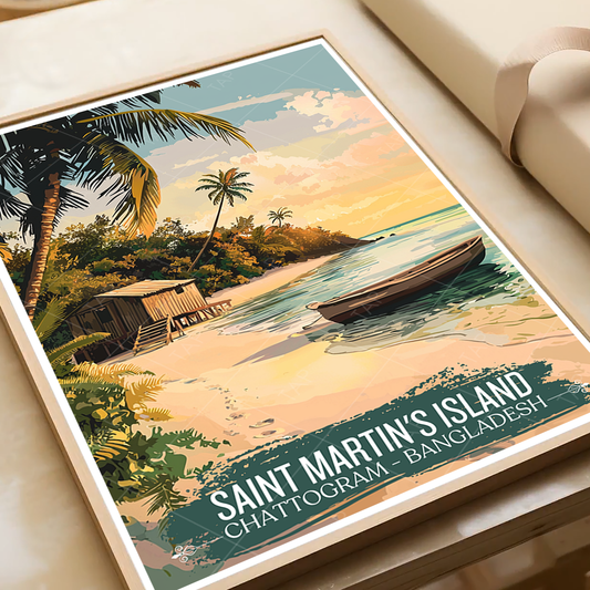 Saint Martin's Island - Bangladesh - Travel Wall Art Print - Art Print - Travel Art Poster