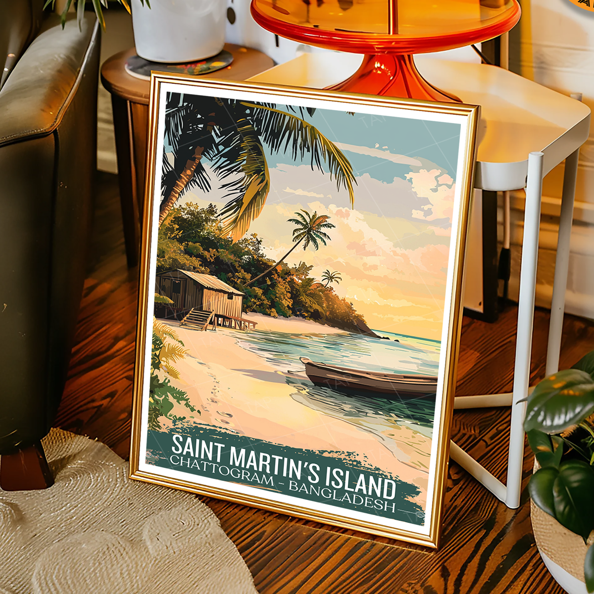 Saint Martin's Island - Bangladesh - Travel Wall Art Print - Art Print - Travel Art Poster