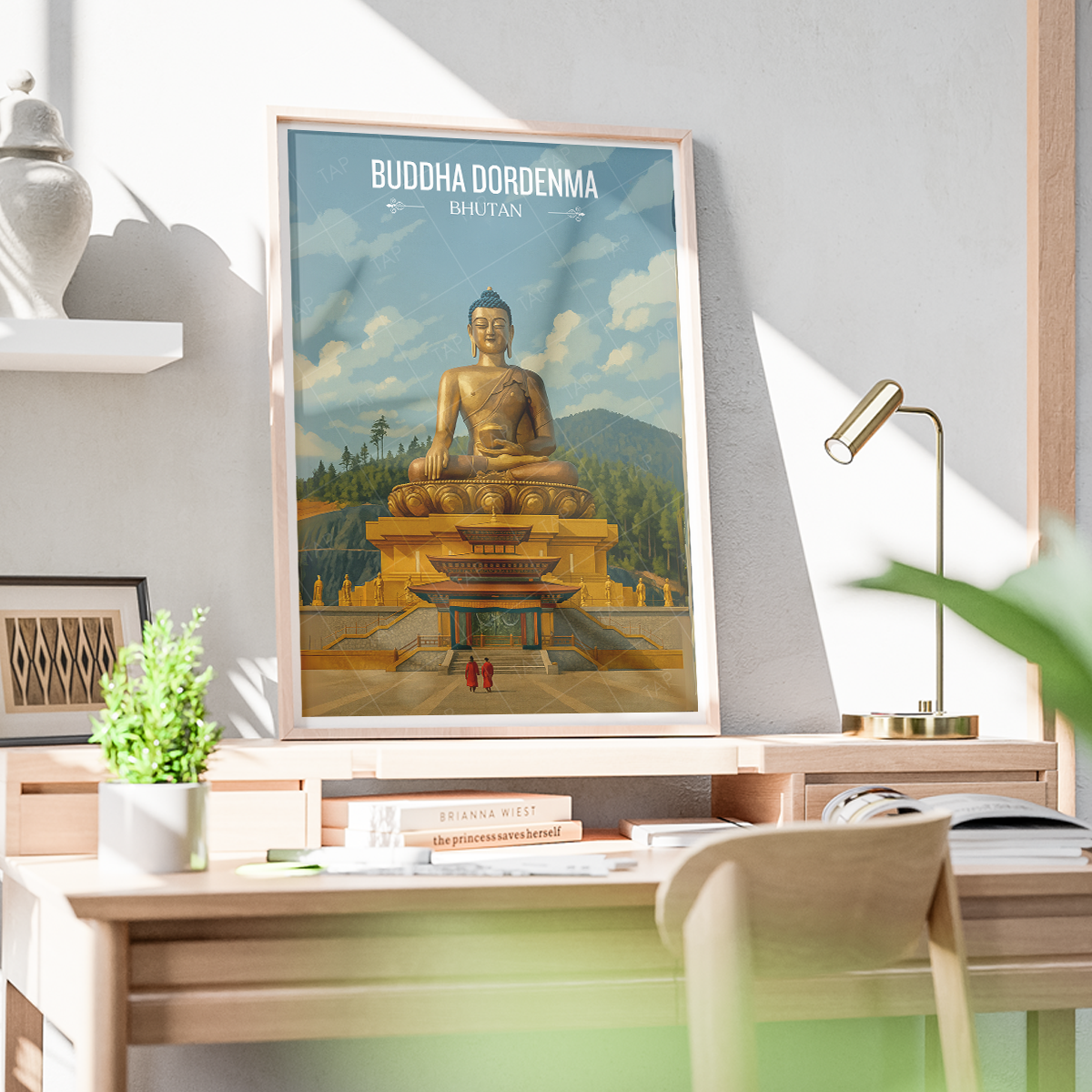 Buddha Dordenma - Bhutan - Travel Wall Art Print - Art Print - Travel Art Poster