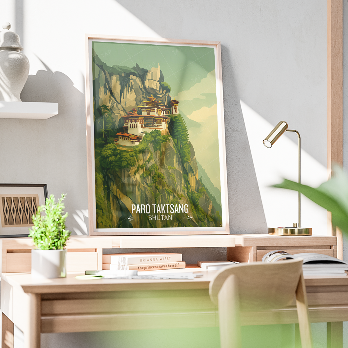 Paro Taktsang - Bhutan - Travel Wall Art Print - Art Print - Travel Art Poster